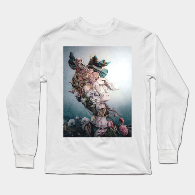 Queen of Snakes Long Sleeve T-Shirt by rizapeker